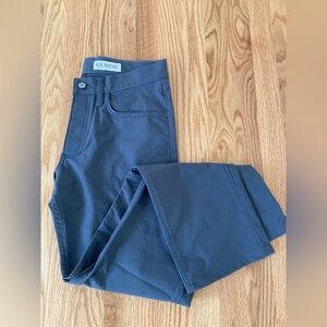 Gustin 4-way stretch natural nylon in graphite, 32x30